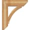 Ekena Millwork Thorton Slat Rough Sawn Bracket w/ Offset Brace, Western Red Cedar, 8"W x 26"D x 30"H BKT0806X26X30THR06RWR - alternate 2